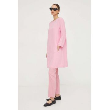 Liviana Conti rochie culoarea roz, mini, evazați F4SS72