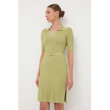 Elisabetta Franchi rochie culoarea verde, mini, evazati, AM60R41E2