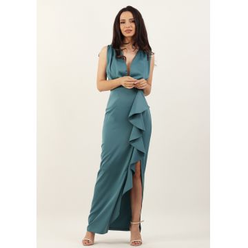 Rochie conica mint inchis 34