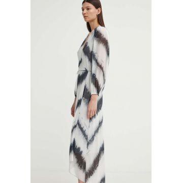 Bruuns Bazaar rochie PhloxBBNoriel dress culoarea gri, maxi, drept, BBW3752