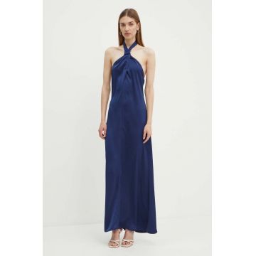 MAX&Co. rochie culoarea albastru marin, maxi, evazati, 2416221064200