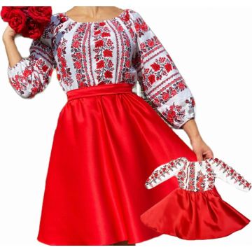 Set rochii stilizate traditional Mama si Fiica 63