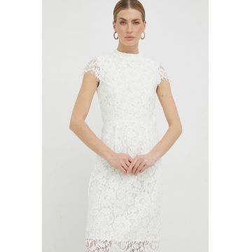 Ivy Oak rochie culoarea alb, mini, mulată IO1100X7044
