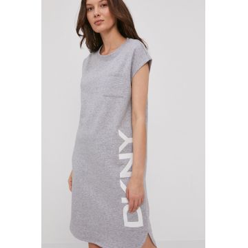 Dkny Rochie culoarea gri, mini, model drept