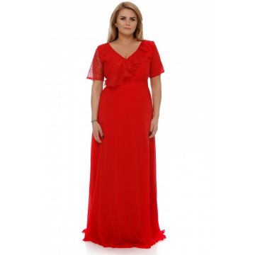 Rochie Amanda de seara plus size rosie