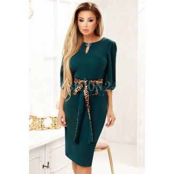 Rochie Maria verde croi conic