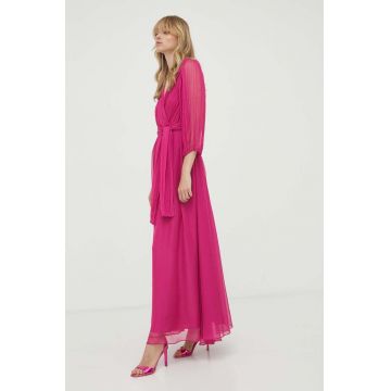 MAX&Co. rochie culoarea roz, maxi, evazati