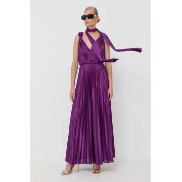 MAX&Co. rochie culoarea violet, maxi, evazati