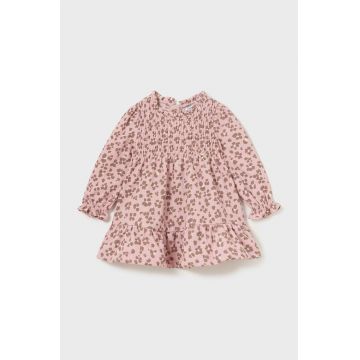 Mayoral rochie bebe culoarea roz, mini, evazati