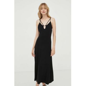 MICHAEL Michael Kors rochie culoarea negru, midi, evazati