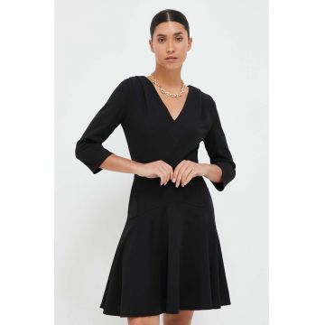 Morgan rochie culoarea negru, mini, evazati