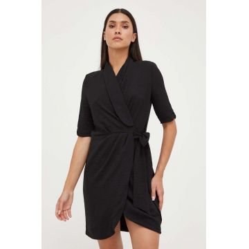 Morgan rochie culoarea negru, mini, evazati