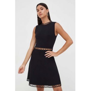 Morgan rochie culoarea negru, mini, evazati