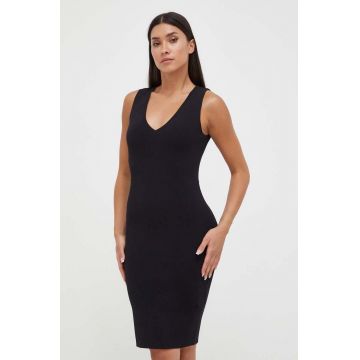 Morgan rochie culoarea negru, mini, mulata