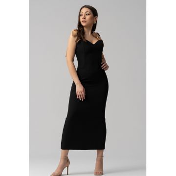 Rochie midi cu decolteu sweetheart Satine