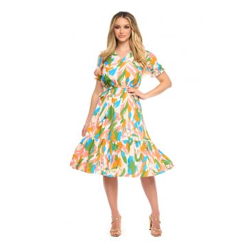 Rochie midi cu imprimeu Filipa