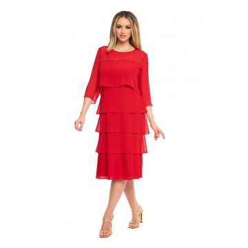 Rochie midi stratificata