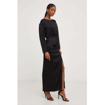 Answear Lab rochie culoarea negru, maxi, drept