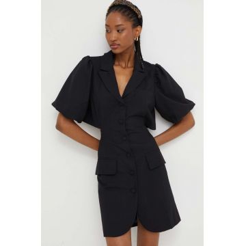 Answear Lab rochie X limited collection NO SHAME culoarea negru, mini, evazati
