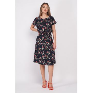 Rochie midi cu imprimeu floral