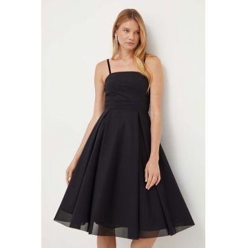 MAX&Co. rochie culoarea negru, mini, evazati