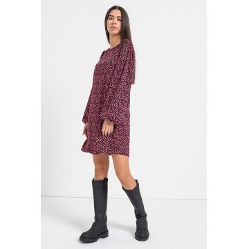 Rochie cu croiala in A si imprimeu Piper