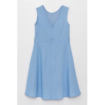 Rochie evazata cu model uni