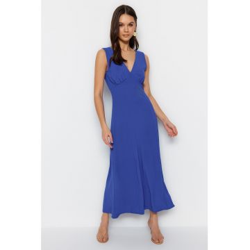 Rochie maxi cu decolteu in V