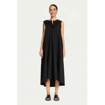Rochie maxi lejera cu buzunare laterale