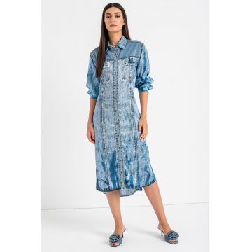 Rochie midi din denim Anish