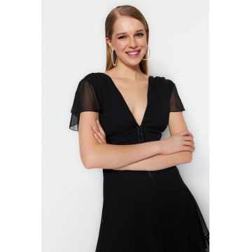 Rochie mini cu decolteu in V Rochie mini cu decolteu in V