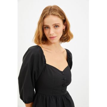 Rochie skater cu nasturi