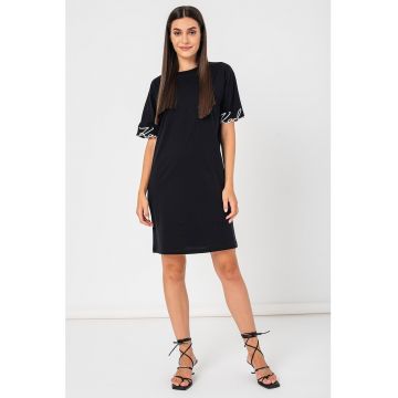 Rochie-tricou cu broderie logo