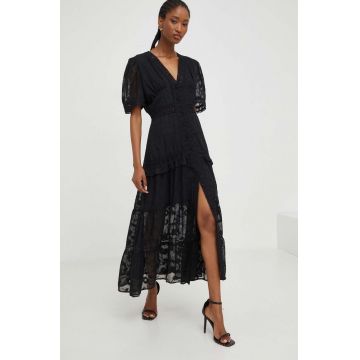 Answear Lab rochie X limited collection NO SHAME culoarea negru, maxi, evazati