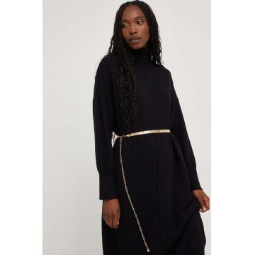 Answear Lab rochie culoarea negru, midi, oversize