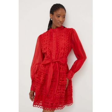 Answear Lab rochie X limited collection NO SHAME culoarea rosu, mini, evazati