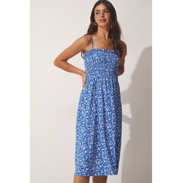 Rochie midi cu model floral