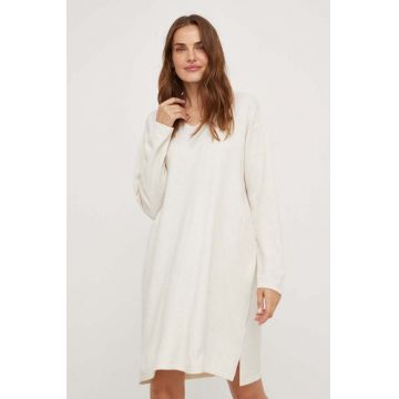 Answear Lab rochie culoarea bej, mini, oversize