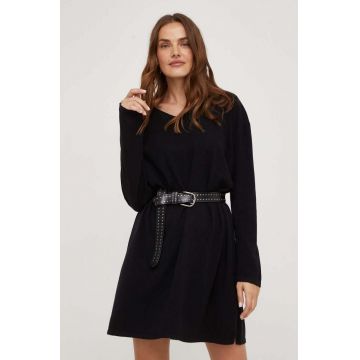 Answear Lab rochie culoarea negru, mini, oversize