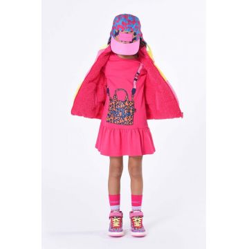 Marc Jacobs rochie din bumbac pentru copii culoarea rosu, mini, evazati