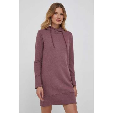 Pepe Jeans rochie Brenda culoarea bordo, mini, drept
