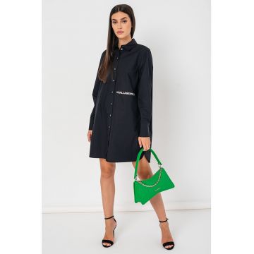 Rochie-camasa lejera cu strasuri