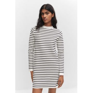 Rochie din tricot fin cu model in dungi Titus