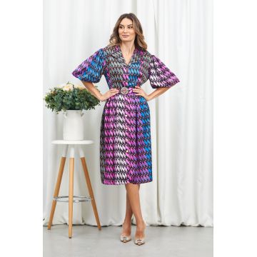 Rochie Kamari Ciclam Multi