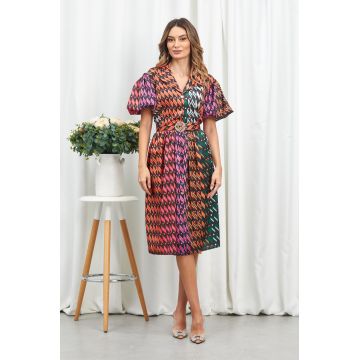 Rochie Kamari Orange Multi