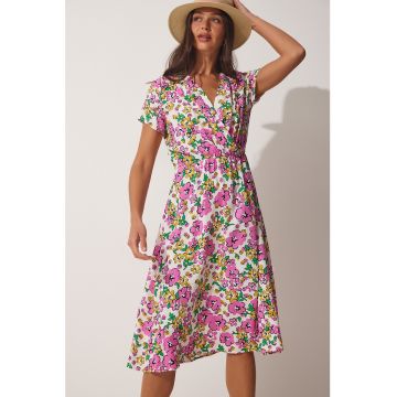 Rochie midi cu imprimeu floral