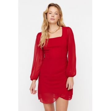 Rochie mini cu decolteu patrat