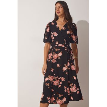 Rochie petrecuta cu model floral