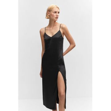 Rochie slip-on cu decolteu in V Tina