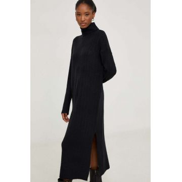 Answear Lab rochie culoarea negru, midi, oversize